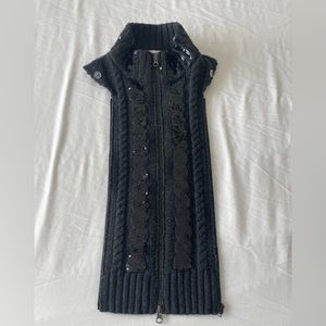 NWOT Wool and sequin dickey